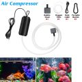 USB Aquarium Air Pump With Air Stone And Silicone Tube Energy Saving Oxygen Pump For Aquarium Fishing Air Compressor Aerator. 