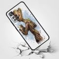 Marvel Groot Cute For Xiaomi Redmi Note 12 11 11T 10 9 8 7 6 5 4 Pro 5G 4G Silicone Soft Shockproof Black Phone Case Coque Capa. 