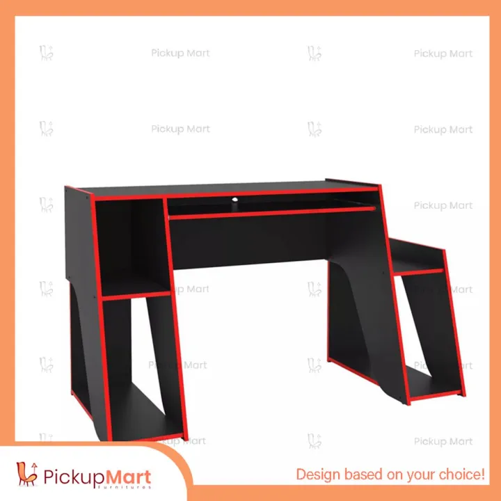 Double Screen Gaming Table | PC Table | Workstation | Computer Table ...