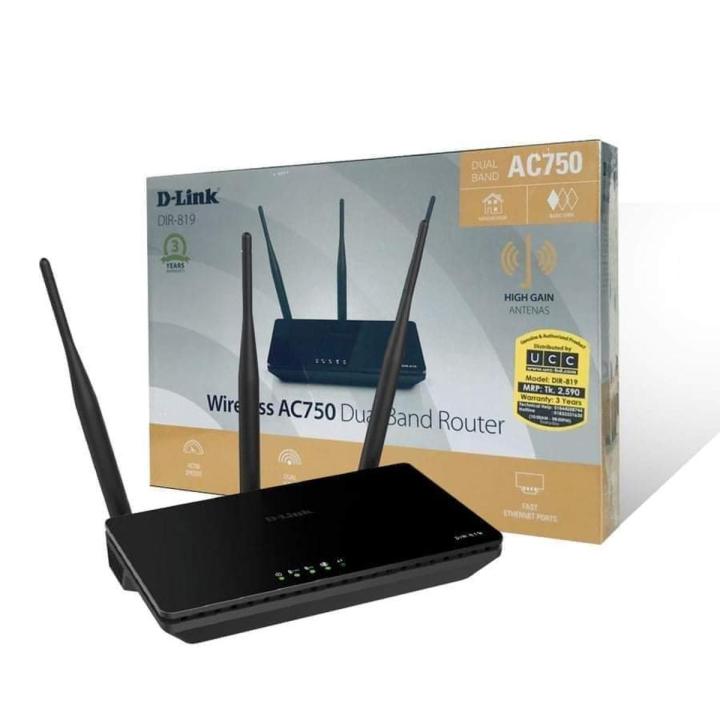 Dual Band Wireless Router D-Link DIR-819 Wifi AC750 Mbps