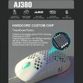 AJAZZ Aj380 New Light Weight Wired Mouse 10000DPI 16000DPI Gaming Mouse Aj380r Hollow-Out Design 6 Keys Adjustable 6 DPI Mice.