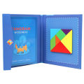 Magnetic Tangram Jigsaw Puzzles Game IQ Book Brain Teaser Education Kids Toy.