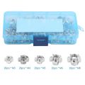 80pcs Tee Nuts Kits Zinc-plated Carbon Steel T Nut Four-Pronged M3/4/5/6 NEW. 