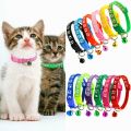 1pc Cat Dog Collar Bell Dot Print Delicate Safety Casual Nylon Dog Collar Neck Strap Fashion Adjustable Camo Bell Pet Dog Collar.