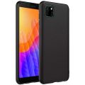 Huawei Y5p Silicone Matte Flexible Soft Phone Case - Black - Phone Back Cover. 