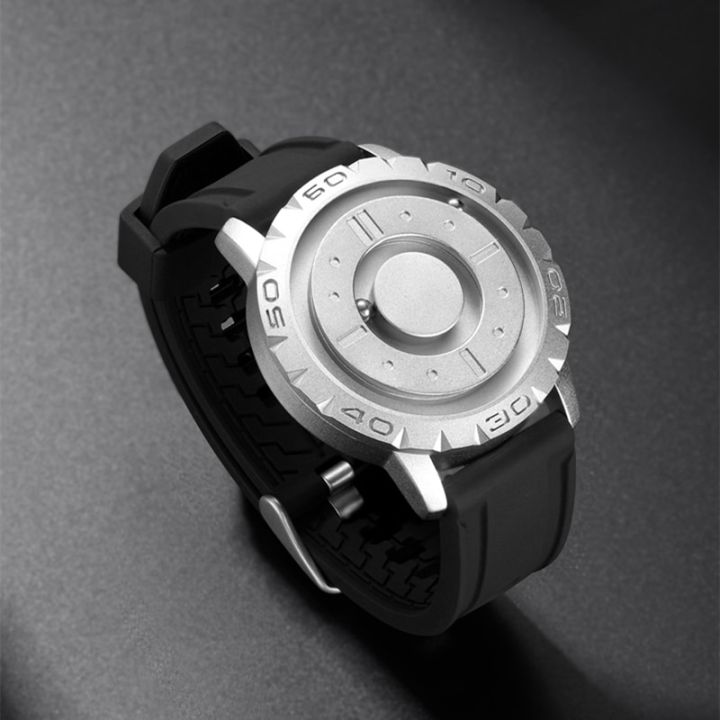 Eutour%20Iron%20Ball%20Magnetic%20Pointer%20Concept%20Quartz%20Unusual%20Men's%20Watch%20Fashion%20Rubber%20Strap%20-%20Image%202