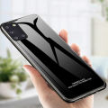 Samsung Galaxy a31 HONG KONG Design” Tempered Glass Back Cover - Phone - Camera (Back Case Cover For Smartphone). 