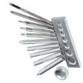 Snap Button Punch Base Set Metal DIY Leather Setting Tool Hole Install.