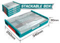 Stackable Toolbox TOTAL 11PCS HOUSEHOLD TOOLS SET. 