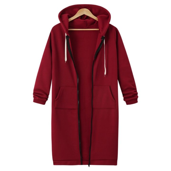 Autumn%20Winter%20Solid%20Color%20Thicken%20Hoodies%20Women%20Fashion%20Korean%20Style%20Zipper%20Long%20Sleeved%20Hooded%20Sweatshirt%20Office%20Ladies%20Tops%20-%20Image%205