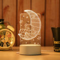 【Lejia】3D Horse/Boat/Tower Color Changing LED Night Desk Bedside Lamp. 