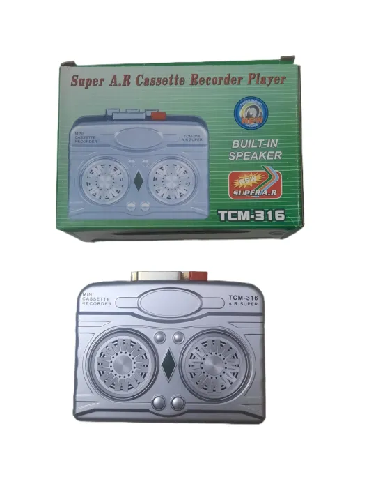 Super%20A.R.%20Cassette%20Recorder%20Player%20TCM-316%20with%20Built-in%20Speaker%20-%20Image%202