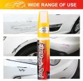 Car Paint Two-in-One (White) Scratch Repair, Automotive Touch Up Paint Pen with Instruction Manual, Quick and Easy.