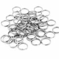 100pcs/lot 6/7/8/9/10/12/15/18/20 304 stainless steel Open Jump Rings Double Loops Split Rings Connectors For Jewelry Making. 