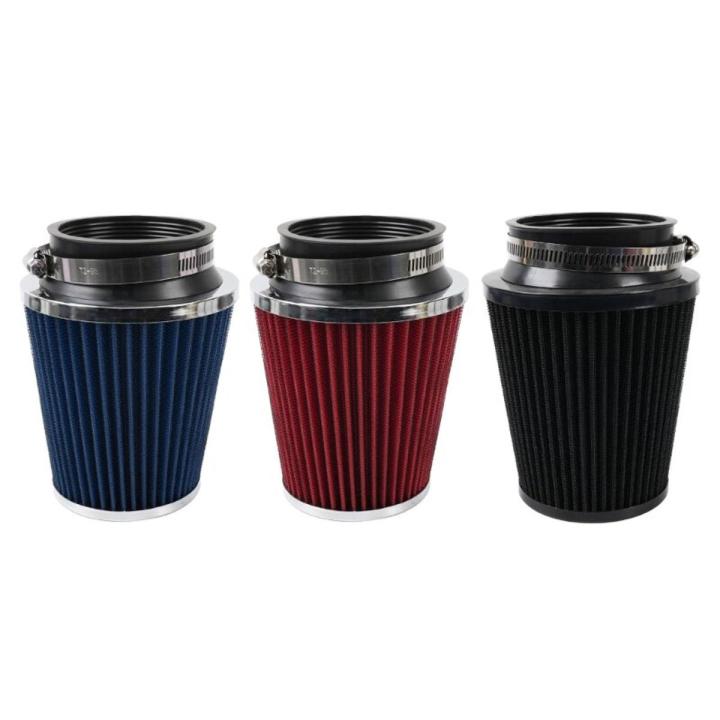 Car Air Filters Universal Car Accessories 3 Inch High Flow Sport Power Mesh Cone 76mm Cold Air Intake Filter Drop Shipping