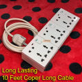 Handmade Multiplug 24pin 9 Port Universal Socket and 100% Copper cable (Heavy Duty + Long lusting) Multi Plug for Computer, Rice Cooker, Charger, TV etc. 