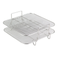 Roasting Rack AirFryers Holder Versatile Square Roasting Grill Air Fryers Holder 5QT/5.7QT/6.8QT. 