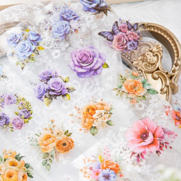 Floral Pet Tapes For Journaling And Scrapbooking