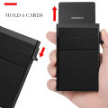 Rfid Credit Card Holder Men Thin Slim Mini Minimalist Wallets Luxury Metal Bank ID Cardholer Case Wallet for Men Carteras Choice. 