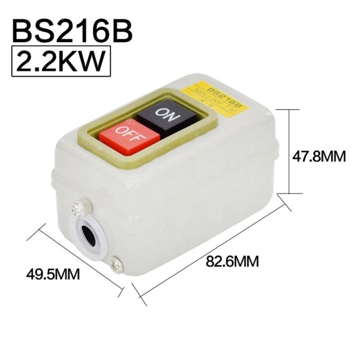 Safe%20Three-phase%20Motor%201.5/2.2/3.7/7.5KW%20BS-211/216/230%20Metal%20Button%20Switch%20Start%20Button%20Switch%20Control%20Box%20Power%20-%20Image%209