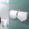 Stainless Steel Wall Mounted Bathroom Toilet Paper Shelf Silver.
