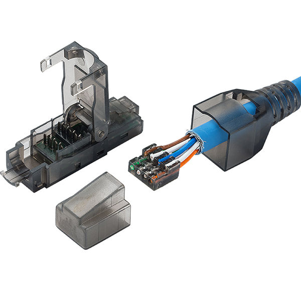 Field Assembly Plug Premium Design RJ45 Toolless Field Plug Shielded Fast Termination ...