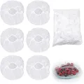 100Pcs Disposable Plastic Wrap Food Cover Elastic Plastic Wrap for Fruit Bowls Cups Caps Storage Kitchen Fresh Keeping Saver Bag. 