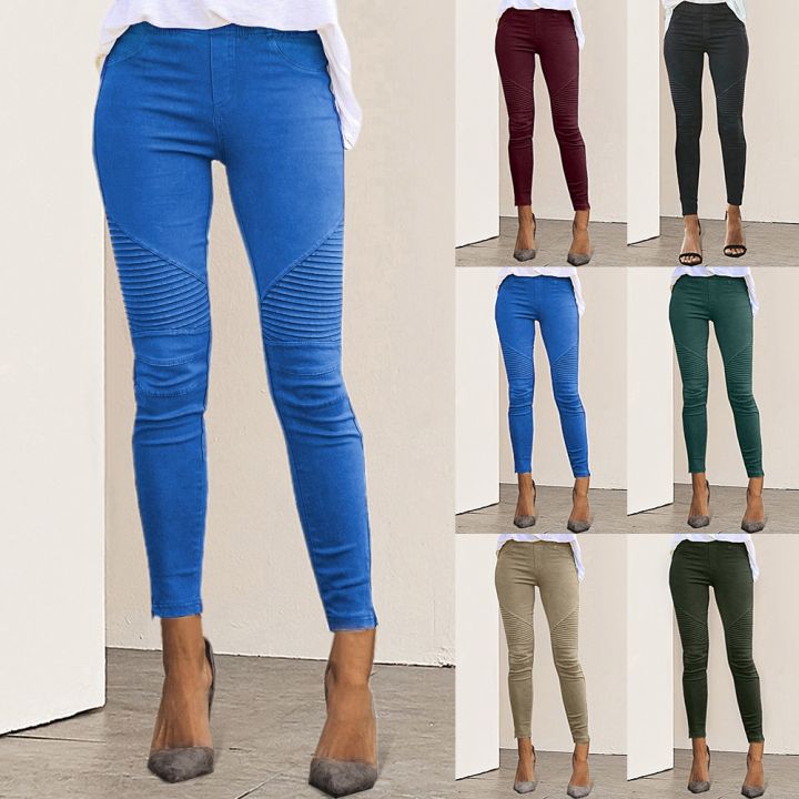 Spring%20Women%20Pencil%20Pant%20Lace%20Up%20Waist%20Casual%20Women%20Pants%20Solid%20Multi-Pockets%20Plus%20Size%20Cargo%20Pants%20Slim%20Fit%20Trousers%20BQ%20-%20Image%203