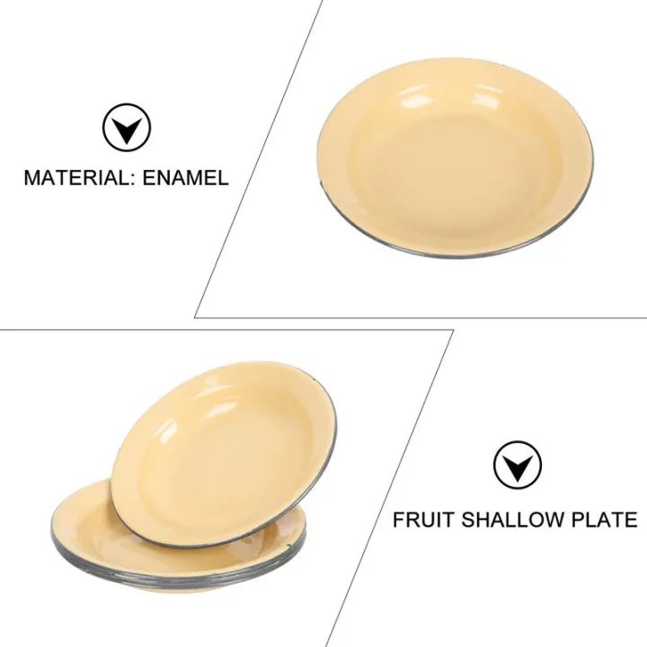 4Pcs%20Enamel%20Fruit%20Shallow%20Plate%20Pastry%20Tray%20Household%20Enamelware%20Cold%20Dishes%20Plate%20Fruit%20Shallow%20Plates%20Pastry%20Holder%20Tableware%20-%20Image%204