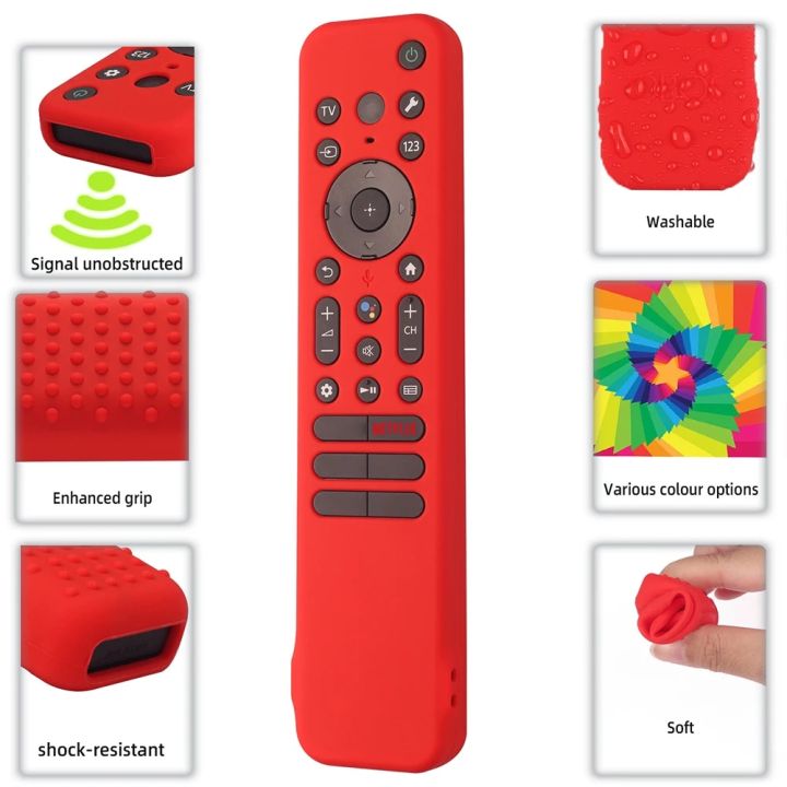 Silicone%20Remote%20Control%20Case%20For%20SONY%20RMF-TX810U%20TX811U%20TX910U%202023%20Smart%20TV%20Remote%20Control%20Dustproof%20Cover%20Sleeve%20with%20Lanyard%20-%20Image%204