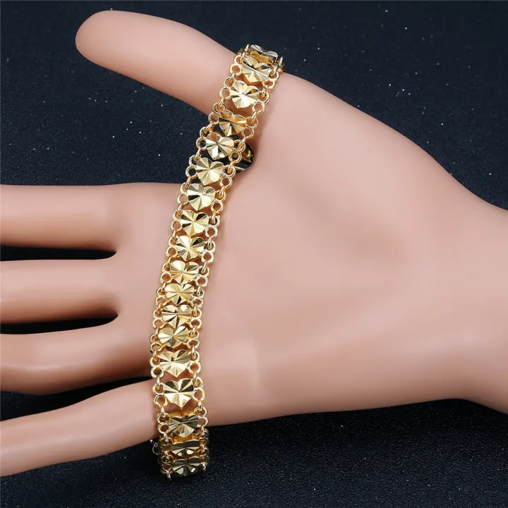 Punk%20Chunky%20Hand%20Chain%20Bracelet%2012MM%20Gold%20Color%20Heart%20Wristband%20Bracelets%20For%20Men%20Women%20Fashion%20Jewelry%20Braslet%202021%20-%20Image%203