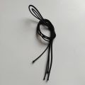 Elastic Black lace for sneakers boots - bag - replacement elastic lace 24 inch.