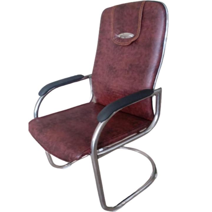 SS Band Client Chair -Formal office chair /Executive Chair /Visitors Chair- Brown