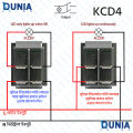 KCD4 DPST 16A 220v AC Illuminated Pure Cupper Rocker Switch ON-OFF 2 Position 4 Pins.
