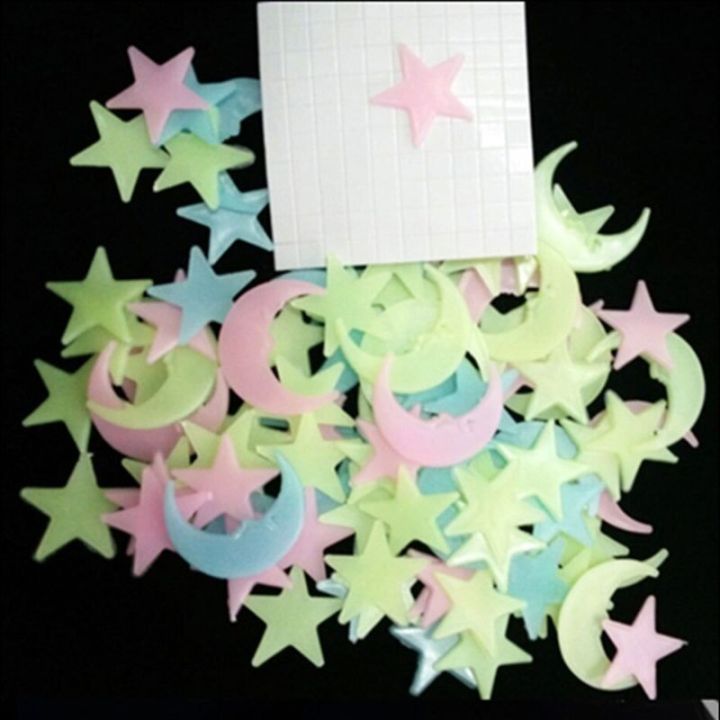 100Pcs%20Moon%20Star%20Wall%20Sticker%20Bedroom%20Fluorescent%20Glow%20In%20The%20Dark%20Stars%20%203D%20Stickers%20Home%20Decor%20Kids%20Gifts%20-%20Image%207