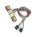 PC Computer Case Front Panel USB Audio Port Mic Earphone Cable Line. 