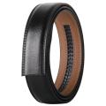 No Buckle 3.5cm Width Cowskin Genuine Leather Belt Men Without Automatic Buckle Strap Male Black Brown Blue Gray White B509 Wearhouse.