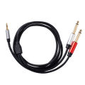 Audio Cable 3.5mm to Double 6.35mm Aux Cable Mono 6.5 to 3.5 Male for Mixer Amplifier Speaker 3.5mm Jack Splitter Cable. 