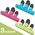 9 Pack Food Bag Clips Kitchen Clips Chip Bag Sealing Clips (3 BIG & 6 Small Size ). 