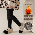 Full-Footed Leggings Little Girl Tights Thick Fleece Lined Stockings Cotton Pantyhose Thermal Winter Pants. 