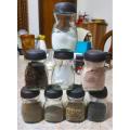 Glassware Food Jar , Food Container, Jar (lid Multicolour) 6pcs 120ml. 