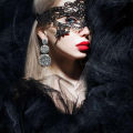 Women Hollow Lace Masquerade Face Mask Princess Prom Party Props Costume Women Hollow Mask Cosplay Lace Masquerade Eye Mask.