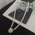Elegant Fashion Rose Pearl Bead Necklace for Women Temperament Flower Versatile Clavicle Chain Necklace Women's Jewelry Gift.