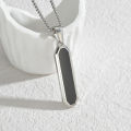 Black  Square Pendant Stainless Steel Chain For Men//Gift for Men/Boys. 