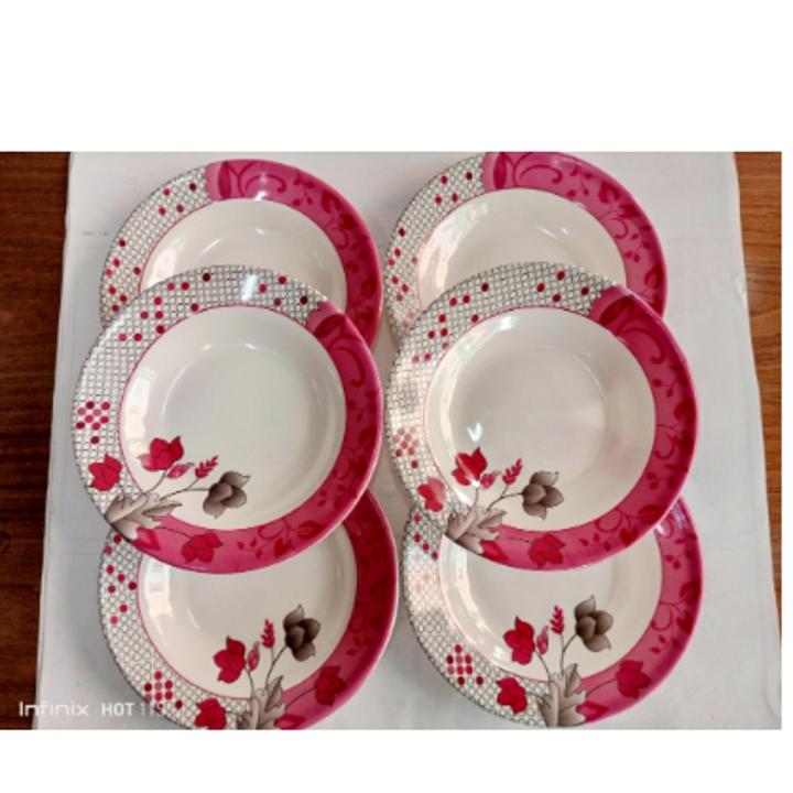 7"Melamine Soup Plate 6Pcs Set