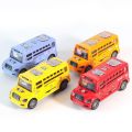 【3C VictoryEagle】With Sounds School Model Toy Boys Toys ABS Exquisite Simulate Car Model City Tourist Car Birthday Gift. 