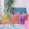 milk tea cup shape Simulated food Fun plastic Hardware Oil quicksand liquid Pendant for Fashion accessory Keychain decoration Gift option Bubble tea lovers Trendy summer accessory. 
