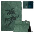 (New)Coconut Tree Embossed Leather Case For Lenovo Tab M9 TB-310FU. 