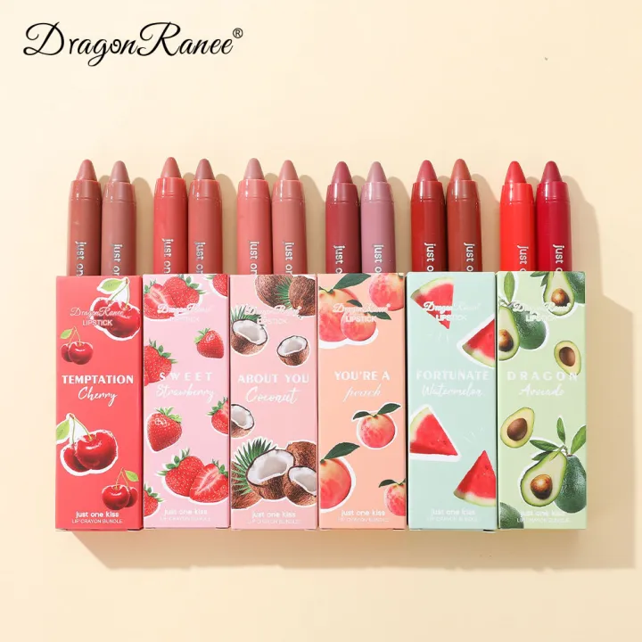 Dragon%20Ranee%202pcs/set%20Moisturising%20Crayon%20Lipstick%20Pencil%20Long%20Lasting%20Moisturising%20Lip%20Liner%20Solid%20Fruit%20Lip%20Nectar%20-%20Image%202