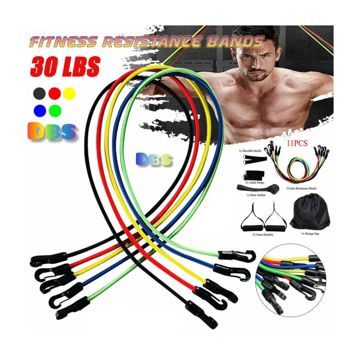 11%20Pieces%20Portable%20Exercise%20Resistance%20Bands%20Set%20-%20Image%202